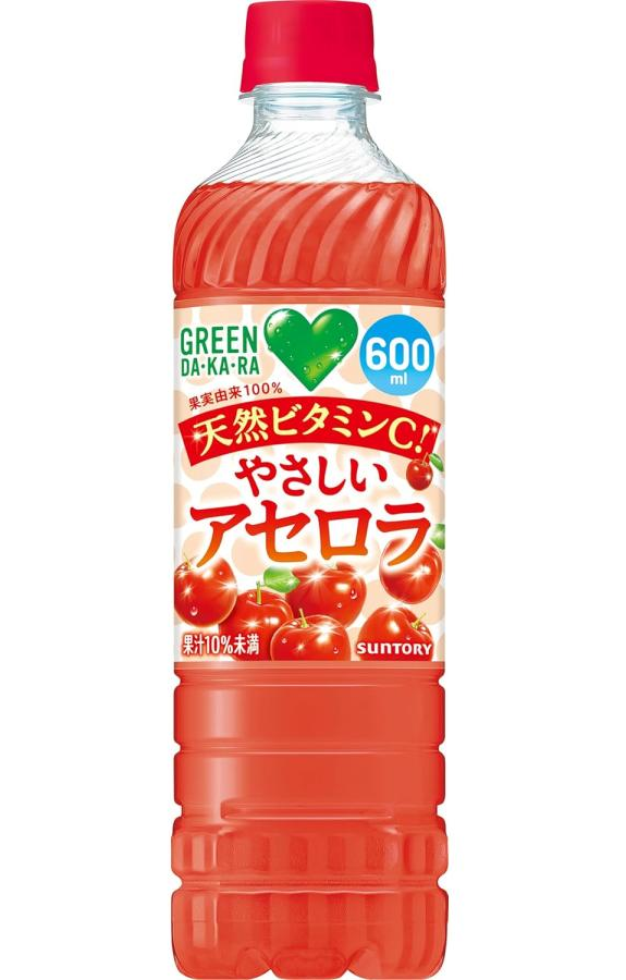 ＧＲＥＥＮ　ＤＡＫＡＲＡ　やさしいアセロラ　600ｍｌペット