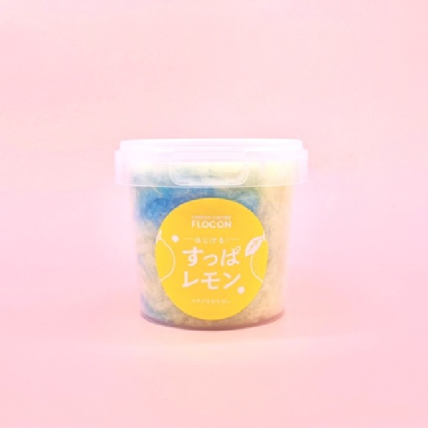 ｸﾚｾｰﾉ　cotton candy FLOCONはじける！すっぱレモンわたあめＳ　20ｇ　※同ｸﾚｾｰﾉＳサイズ内混載4ケース～