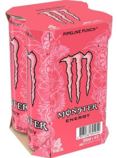 モンスターパイプラインパンチ　缶　355ｍｌ　4本ﾏﾙﾁﾊﾟｯｸ