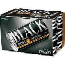 ボス 無糖ブラック 185g缶 6本パック