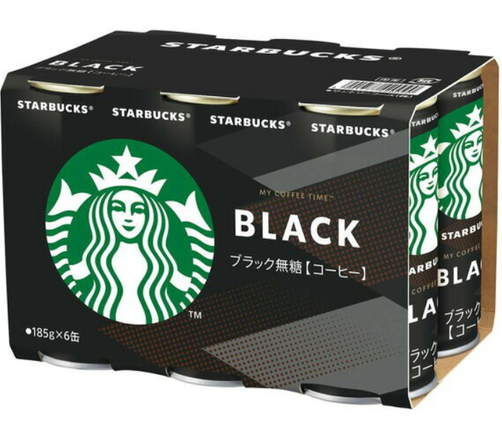 スターバックス MY COFFEE TIME ブラック 185g缶 6本パック
