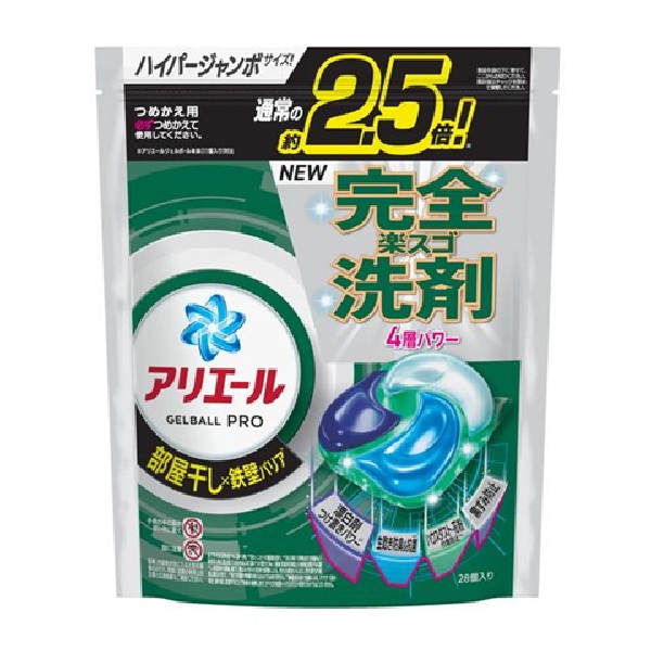 ｱﾘｴｰﾙｼﾞｪﾙﾎﾞｰﾙﾌﾟﾛ部屋干詰替ﾊｲﾊﾟｰｼﾞｬﾝﾎﾞ28個