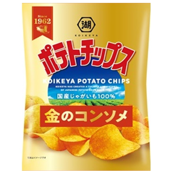 ポテトチップス金のコンソメ　ﾘﾆｭｰｱﾙ価格改定有り