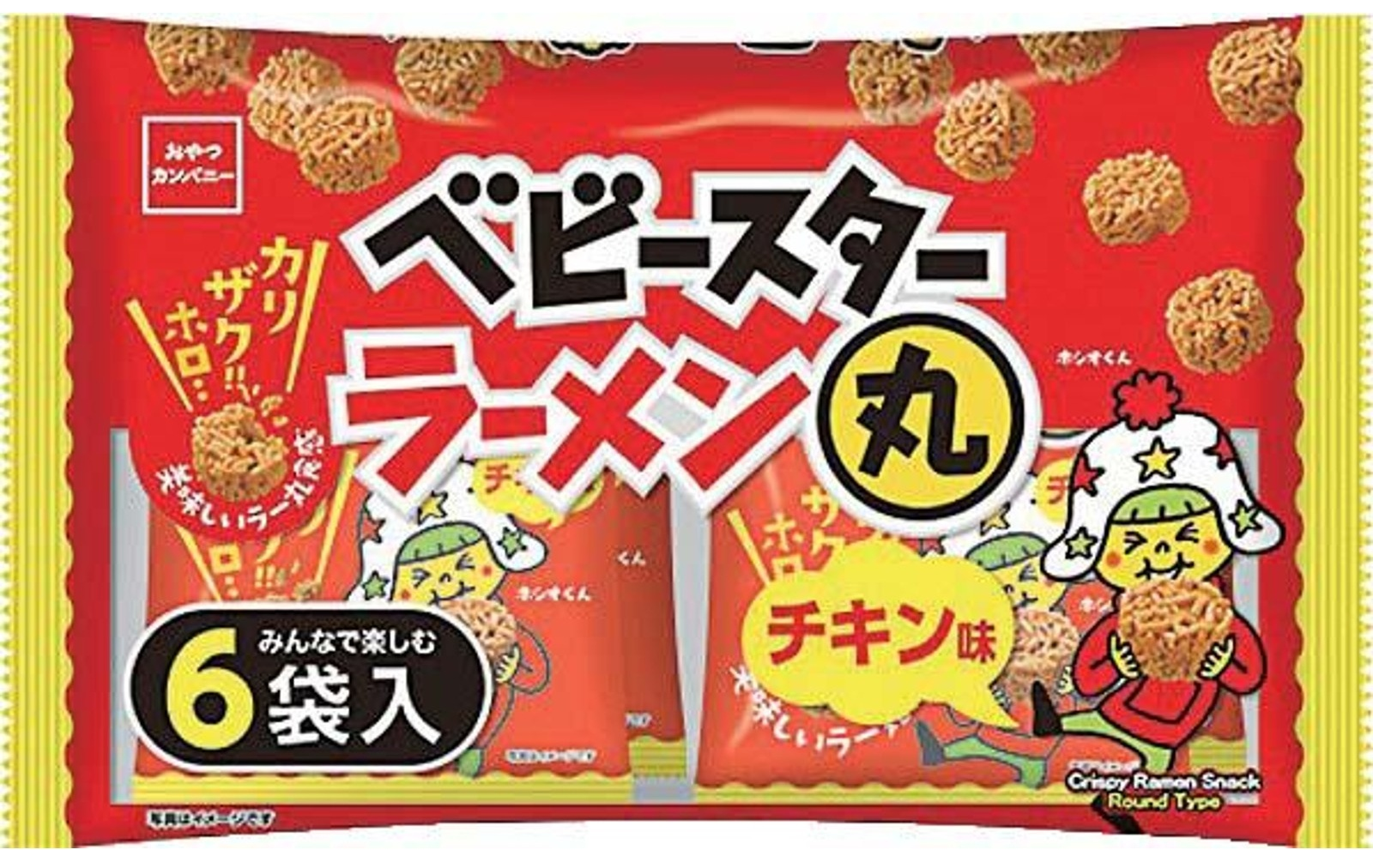 ﾍﾞﾋﾞｰｽﾀｰﾗｰﾒﾝ丸ﾁｷﾝ味6袋入り132ｇ