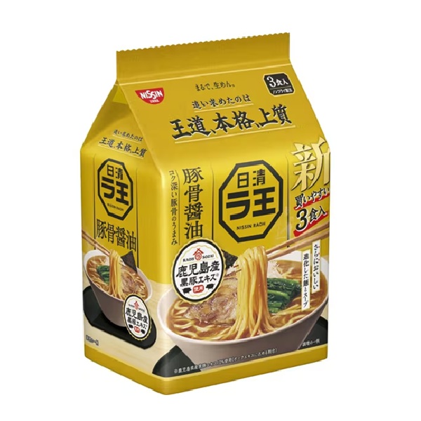 ラ王豚骨醤油3食ﾊﾟｯｸ