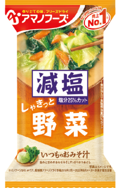 減塩おみそ汁　野菜　1食