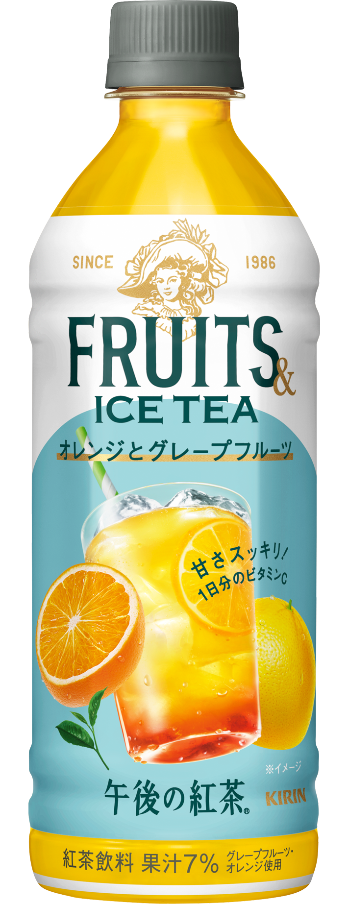 午後の紅茶FRUITS&ICETEA ｵﾚﾝｼﾞとｸﾞﾚｰﾌﾟﾌﾙｰﾂ　500ｍｌＰＥＴ