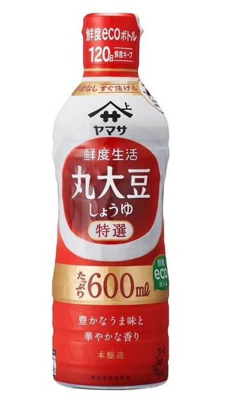 ヤマサ　鮮度生活　特選丸大豆しょうゆ　600ｍｌ