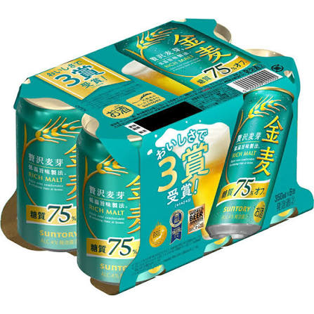 金麦　糖質７５％ＯＦＦ350ML６P