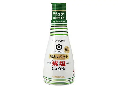 いつでも新鮮　味わいリッチ減塩しょうゆ