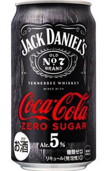 ジャックダニエル＆コカ・コーラ　ゼロ　350ｍｌ