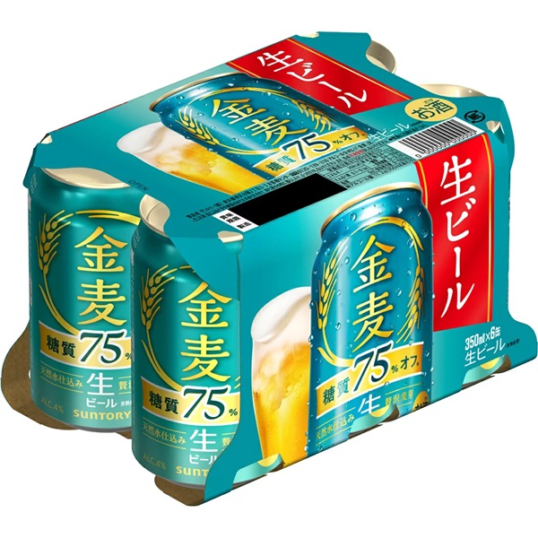 【新】金麦　糖質７５％ＯＦＦ350ML６P