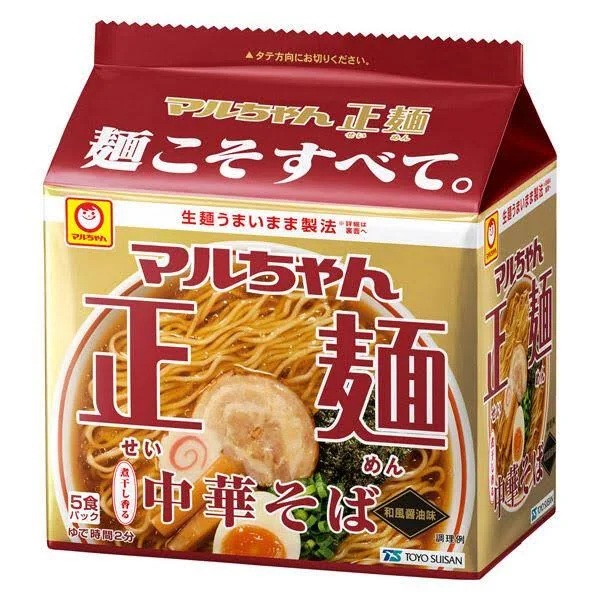 マルちゃん正麺和風醤油味　５Ｐ