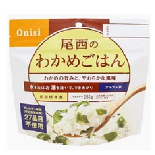 尾西食品　わかめごはん100ｇ　※混載5ケース～