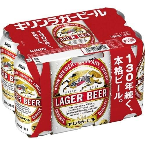 ﾗｶﾞｰﾋﾞｰﾙ 350ML 6P  10/1～