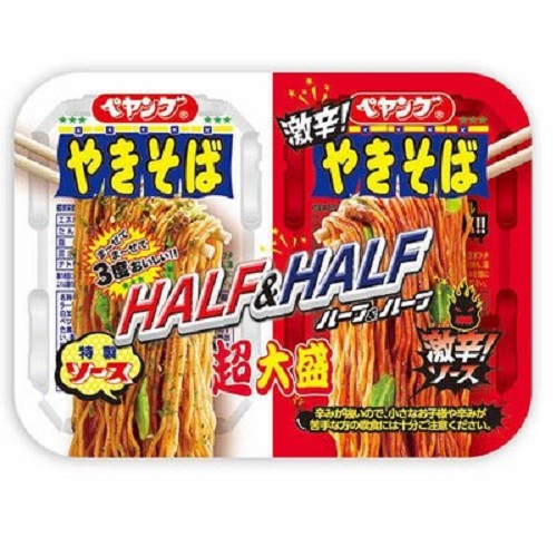 ﾍﾟﾔﾝｸﾞ超大盛やきそばﾊｰﾌ&ﾊｰﾌ※入数変更※