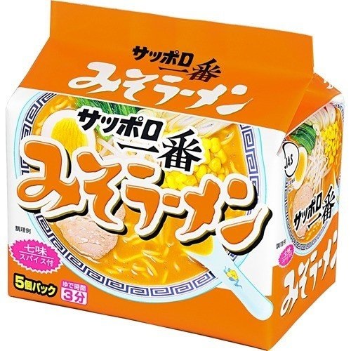 ｻｯﾎﾟﾛ一番みそﾗｰﾒﾝ5食P