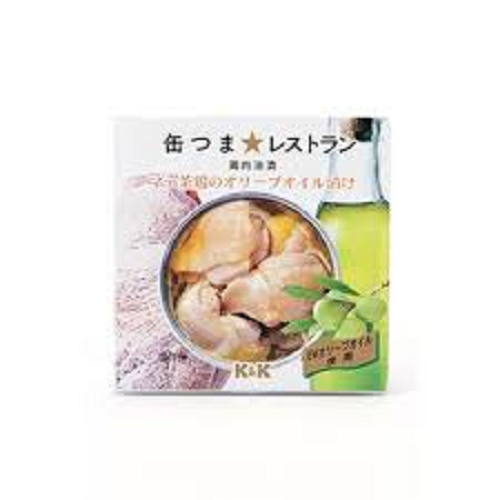 缶つま　マテ茶鶏　オリーブオイル漬