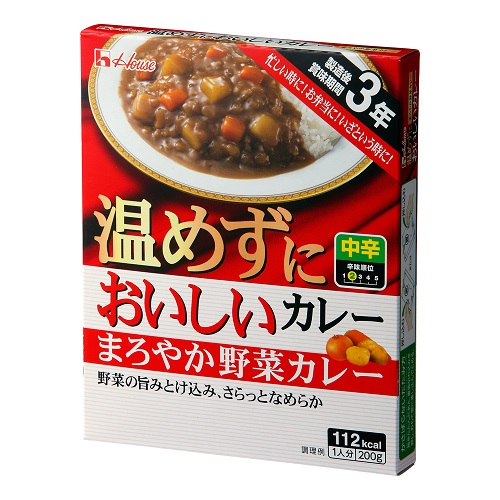 温めずにおいしいカレー　まろやか野菜