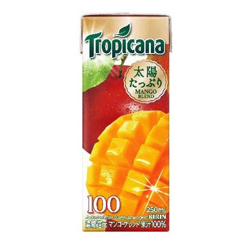 トロピカーナ100％マンゴーブレンド　LLスリム250ｍｌ紙ﾊﾟｯｸ