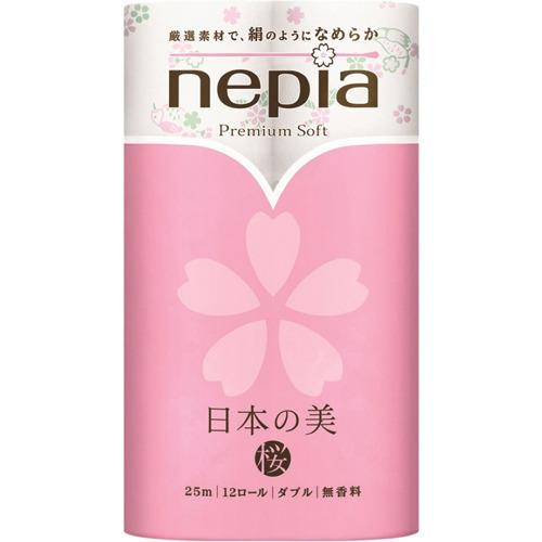 ﾌﾟﾚﾐｱﾑｿﾌﾄﾄｲﾚｯﾄﾛｰﾙ日本の美12RW 桜　無香料