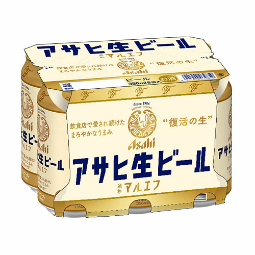 アサヒ生ビール　マルエフ　６Ｐ